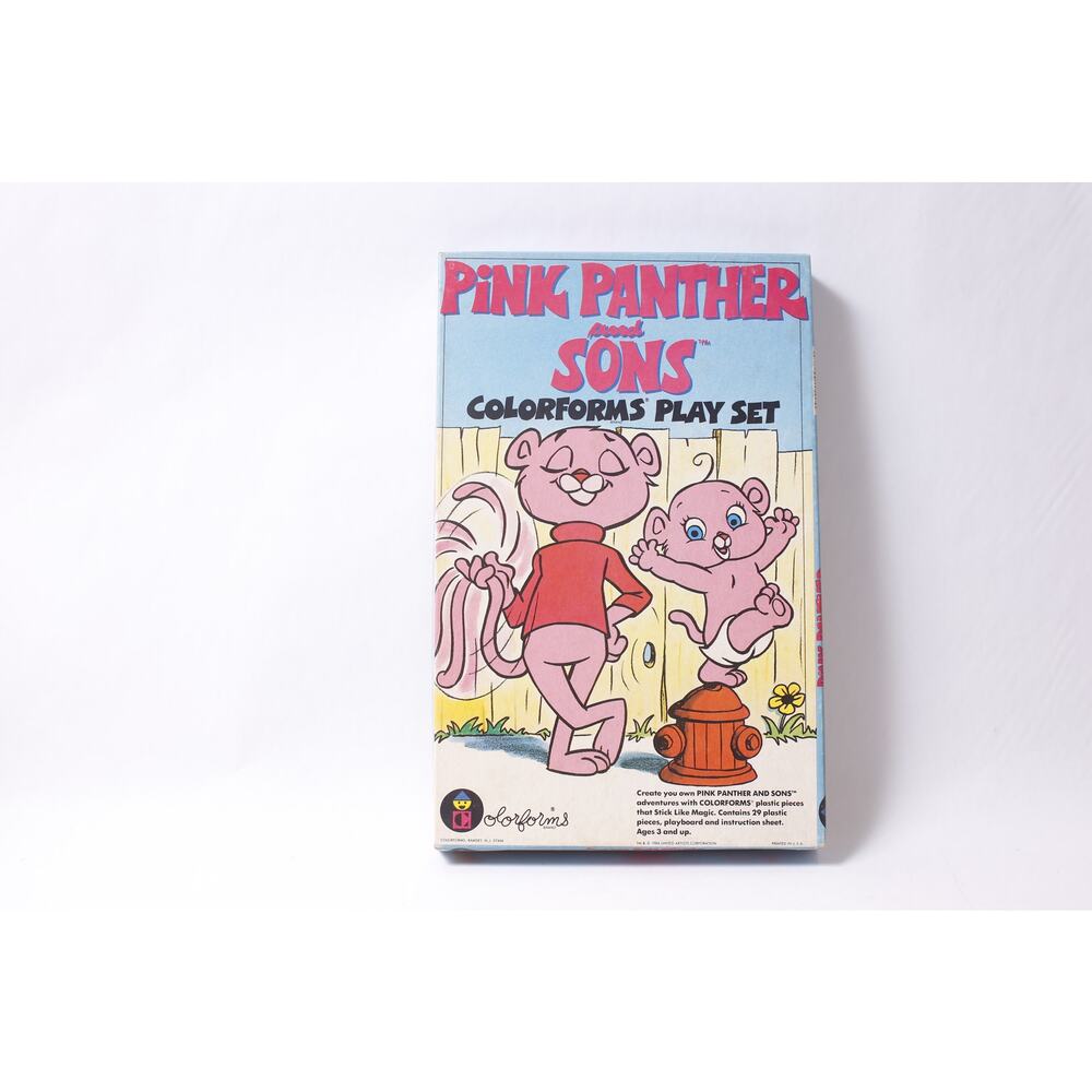 Colorforms Pink Panther and Sons Playset 1984 Vintage Toy ~ 260302-WH 1017